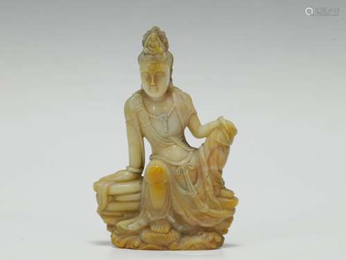 19th C. Chinese Soapstone Guanyin