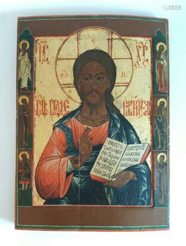 18th.C Russian Icon of Christ