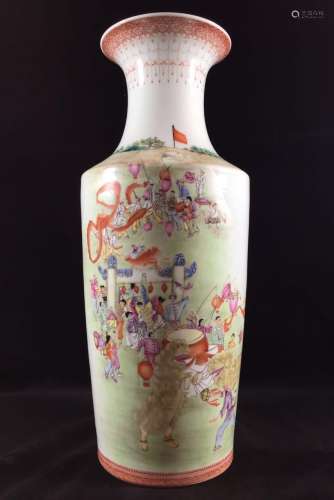 1960's Chinese Famille Rose Porcelain Vase