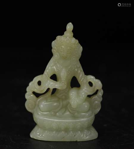 Chinese Carved Jade Buddha