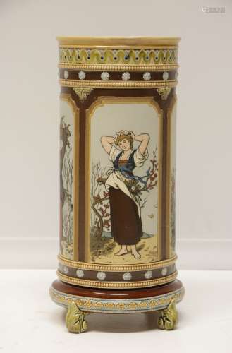 Italian Porcelain Vase of Four Seasons