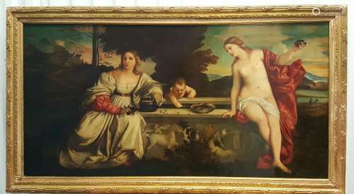 19th.C French Oil Painting C.Bianchini (1860-1905)