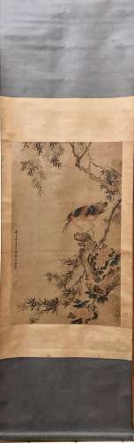 Chinese Birds&Flowers Scroll Painting