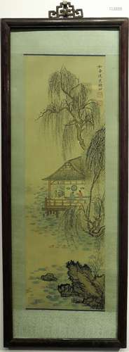 Chinese Landscape Painting with Frame