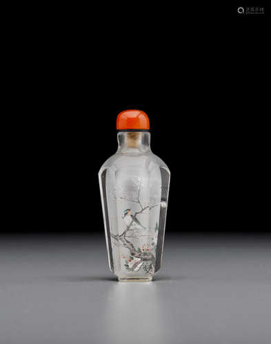 Ye Family Studio, attributed to Ye Benqi, 1965 An inside-painted rock crystal snuff bottle