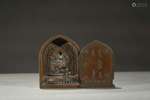 A bronze mould for vairocana buddha