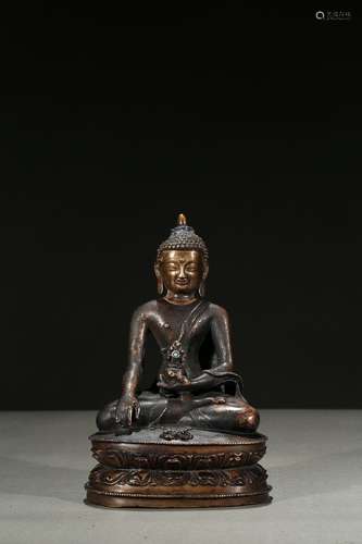 A copper alloy silver wire bodhisattva