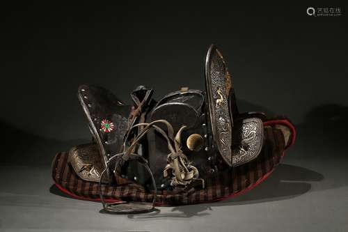 A gilt-silver alloy 'mythical beasts' horse saddle