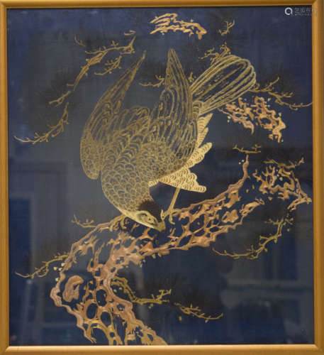 Japanese Embroidery of Hawk
