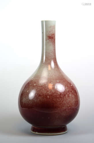 Chinese Oxblood Porcelain long Neck Vase