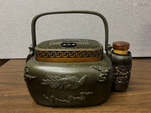 Chinese Bronze Hand Warmer