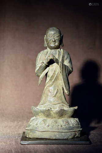 Chinese Ming Bronze Lohan