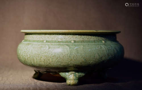 Chinese Ming Celadon Porcelain Censer