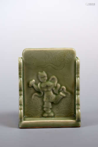 Chinese Celadon Porcelain Scholar Object