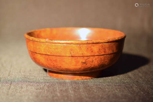 Chinese Tibetan Burl Wood Bowl