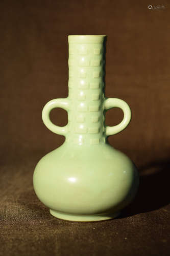 Japanese Celadon Porcelain Vase after Chinese Sung Glaze