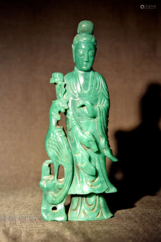 Chinese Hardstone Carving of Kuanyin
