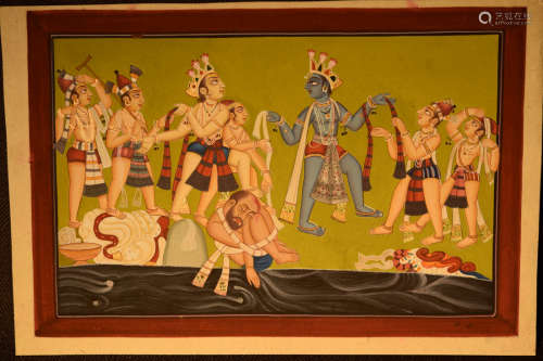 Indian Moghul Painting - Nude Guys