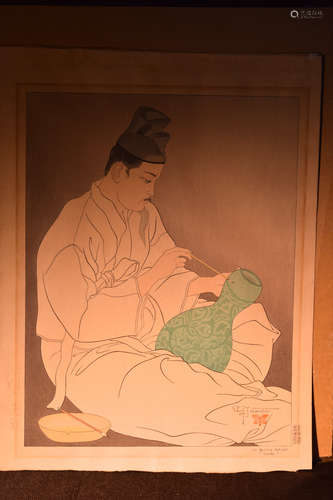 Japanese Wood Block Print - Paul Jaculet - coree