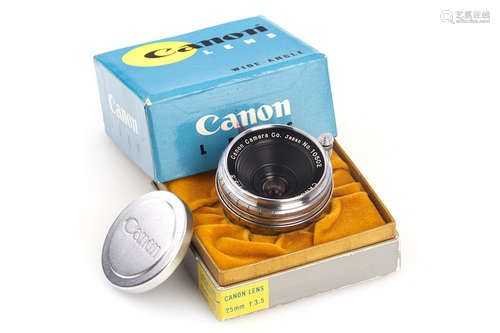 Canon f. M39 3.5/25mm Canon Lens