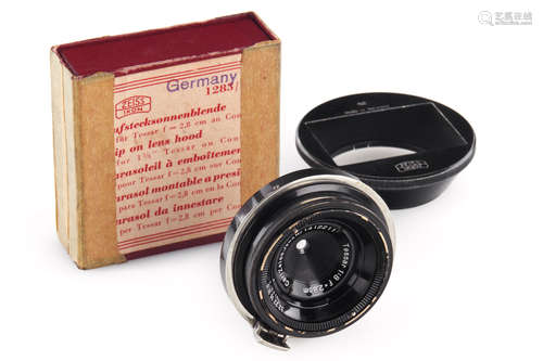 Carl Zeiss Jena 8/2.8cm Tessar Nickel