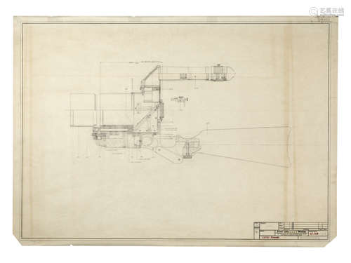 徕卡“Leica Gewehr”远射步枪设计图 Leica Rifle 'Leica Gewehr' Hans Hubmann Blueprint