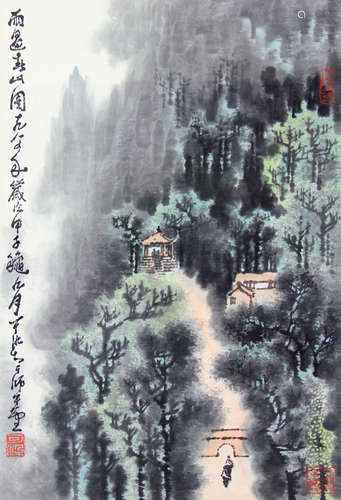 李可染 山水 纸本软片