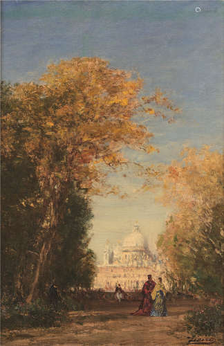 FÉLIX ZIEM (1821-1911)Saint-Pierre, Rome