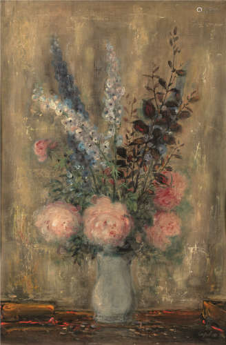 黎谱 LE PHO (1907-2001)瓶花, 约 1955 年