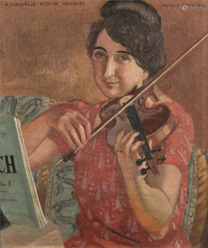 莫里斯‧丹尼 MAURICE DENIS (1870-1943) Portrait de Cornélie Siohan-Psichari, 1922 年
