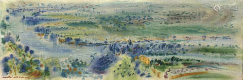 ANDRÉ MASSON (1896-1987)La Seine près de Vétheuil, 1953