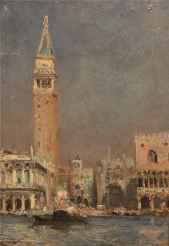 FÉLIX ZIEM (1821-1911)Vue de Venise