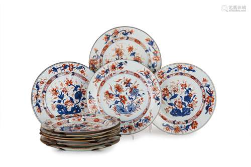 TEN IMARI PORCELAIN DISHES, CHINA, 18TH CENTURY (10)