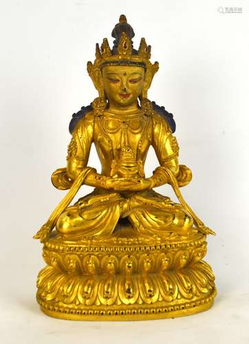 Chinese Gilt Bronze Buddha Figure