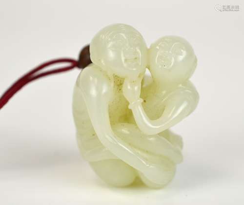 18th Century. Fine Carved Chinese Jade Figural