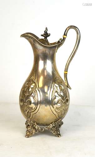 Tiffany & Co. Early Silver Pitcher w Lid