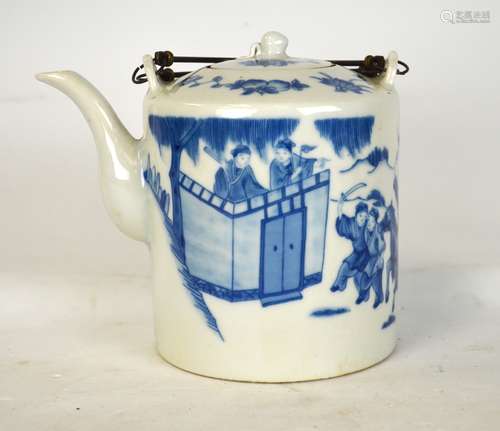 Chinese Blue & White Teapot