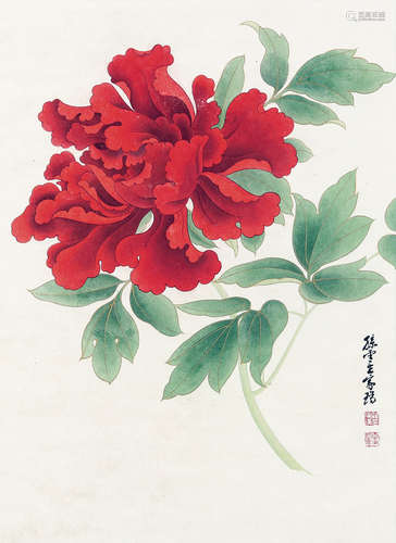 孙云生 花卉 设色纸本