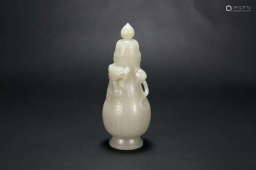 A Chinese Carved Jade Vase