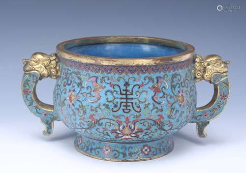 A Chinese Cloisonné Incense Burner