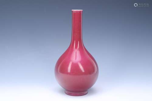 A Chinese Red Glazed Porcelain Vase