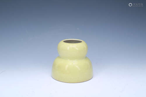 A Chinese Yellow Glazed Water Pot