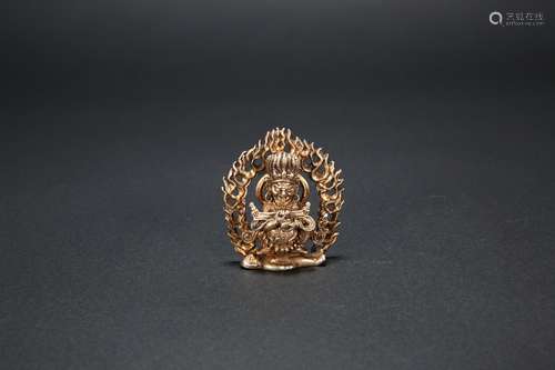 A Chinese Gilt Bronze Buddha