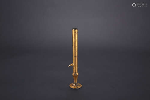 A Chinese Gilt Bronze Flower Stand