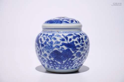 A Chinese blue and white huqqa or hookah base for the Islamic market, Kangxi