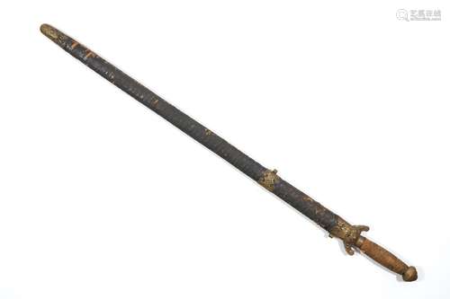 A Chinese sword in its scabbard, 19/20th C.