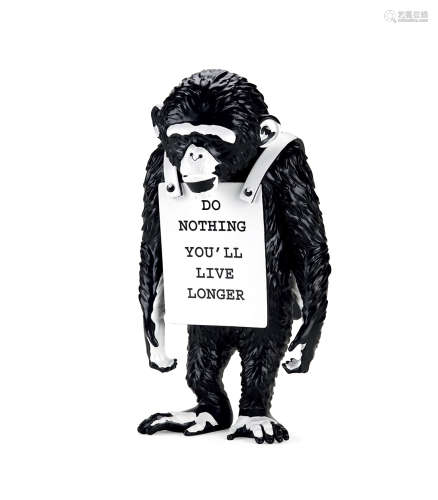 班克西 2016年作 猴子标志（原色） 聚合树脂