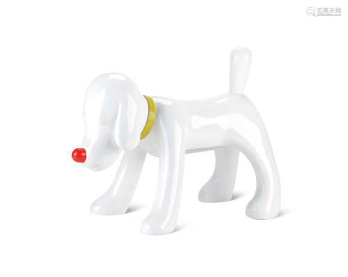 奈良美智 2011年作 音响狗 聚合塑料与玻璃钢
