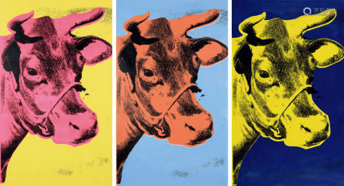 安迪·沃霍尔 1960-1980年作 牛 丝网印刷于壁纸