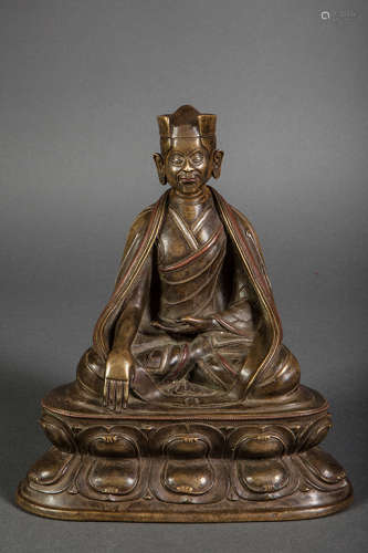元代第一代噶玛巴喇嘛铜像